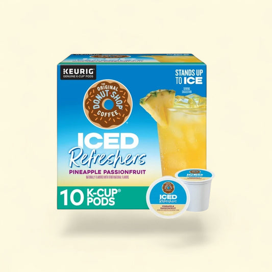 The Original Donut Shop, Iced Refreshers Pineapple Passionfruit Fla... — authentic US product shipped worldwide by Treatspree