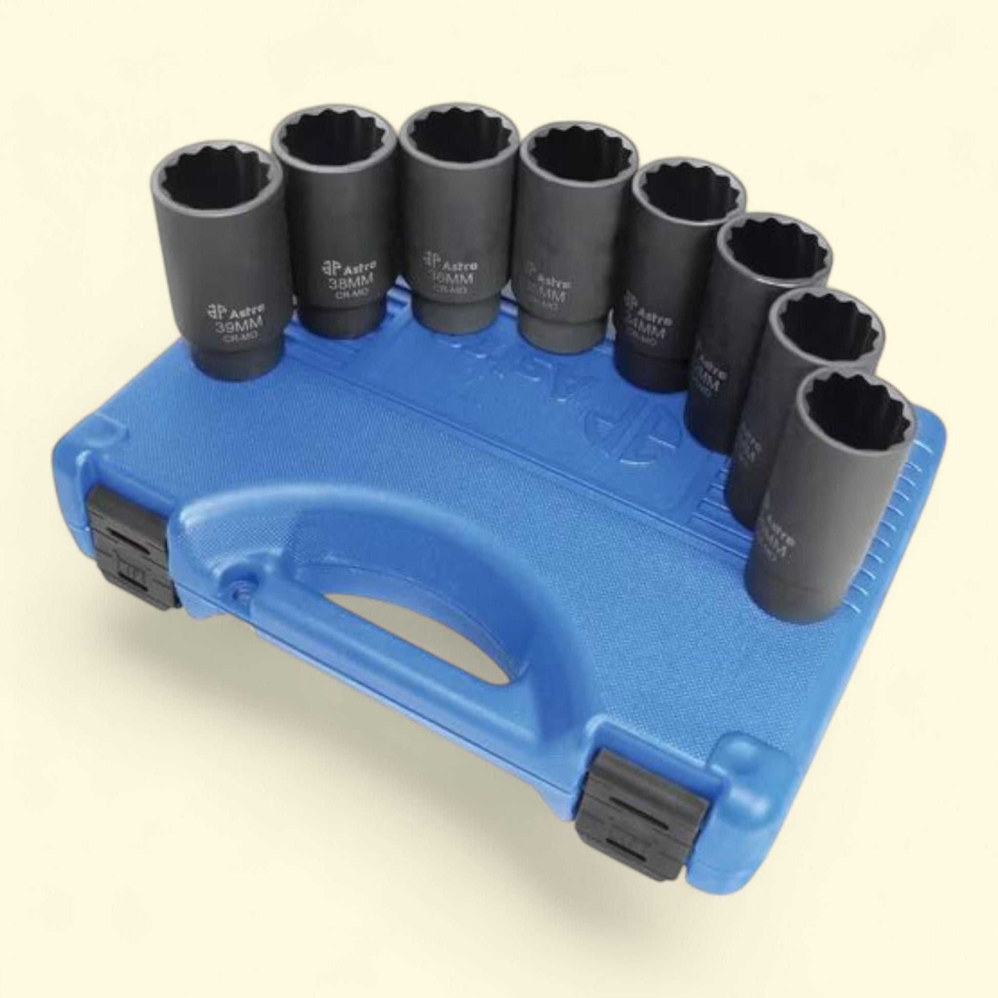 Astro Pneumatic 8pc Axle Nut Socket Set, 12-Point, 1 count — authentic US product shipped worldwide by Treatspree