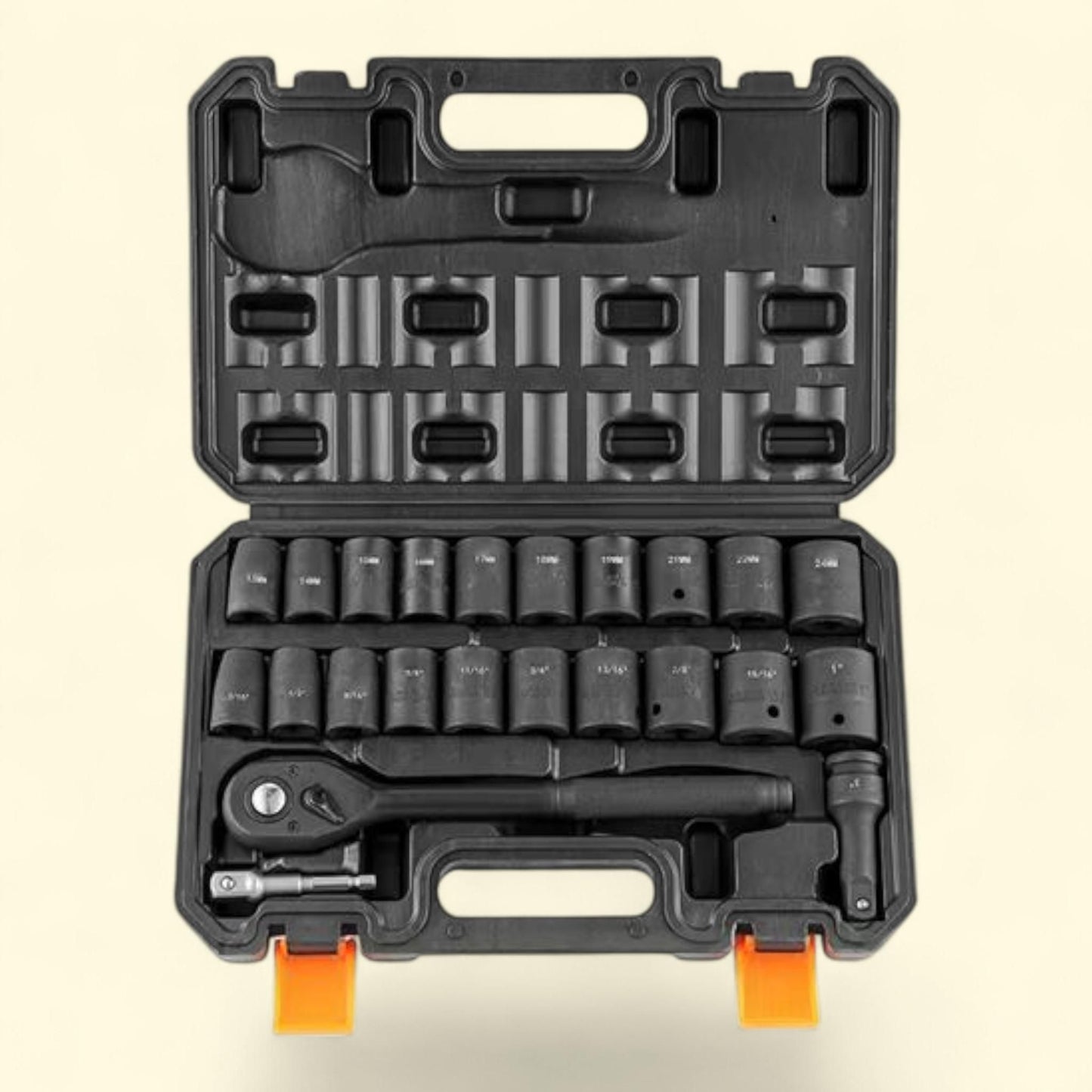 Jeu de douilles à chocs BENTISM, 23 pièces, entraînement 1/2"