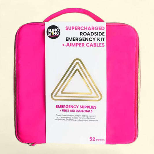 Trousse d'urgence pour voiture BLINGSTING, rose