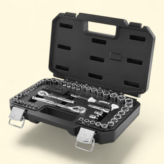 Jeu d'outils mécaniques HART, 90 pièces, finition chromée