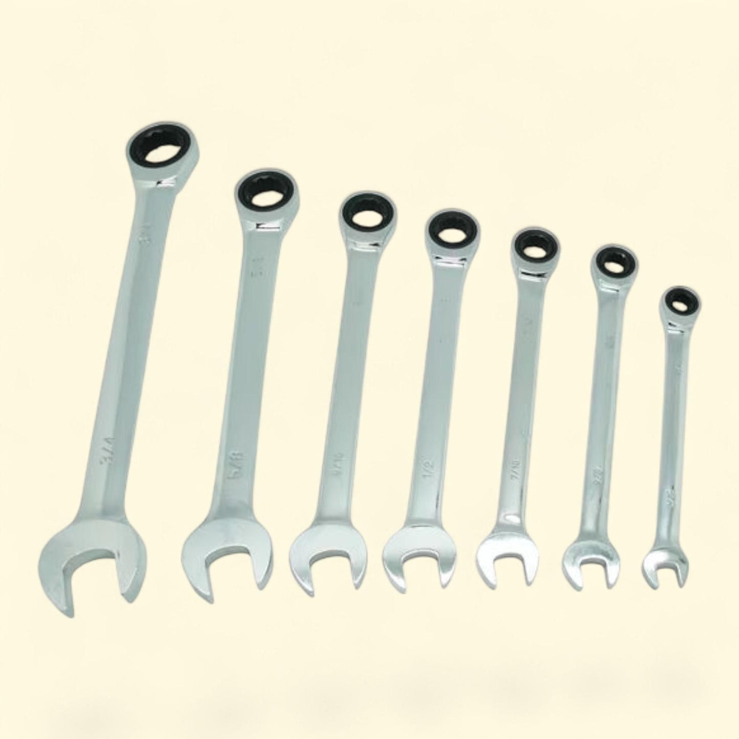 K-Tool Ratcheting Wrench Set, 5/16" to 3/4"