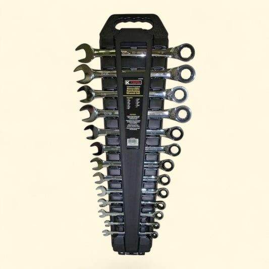 Jeu de clés à cliquet K-Tool International, 13 pièces