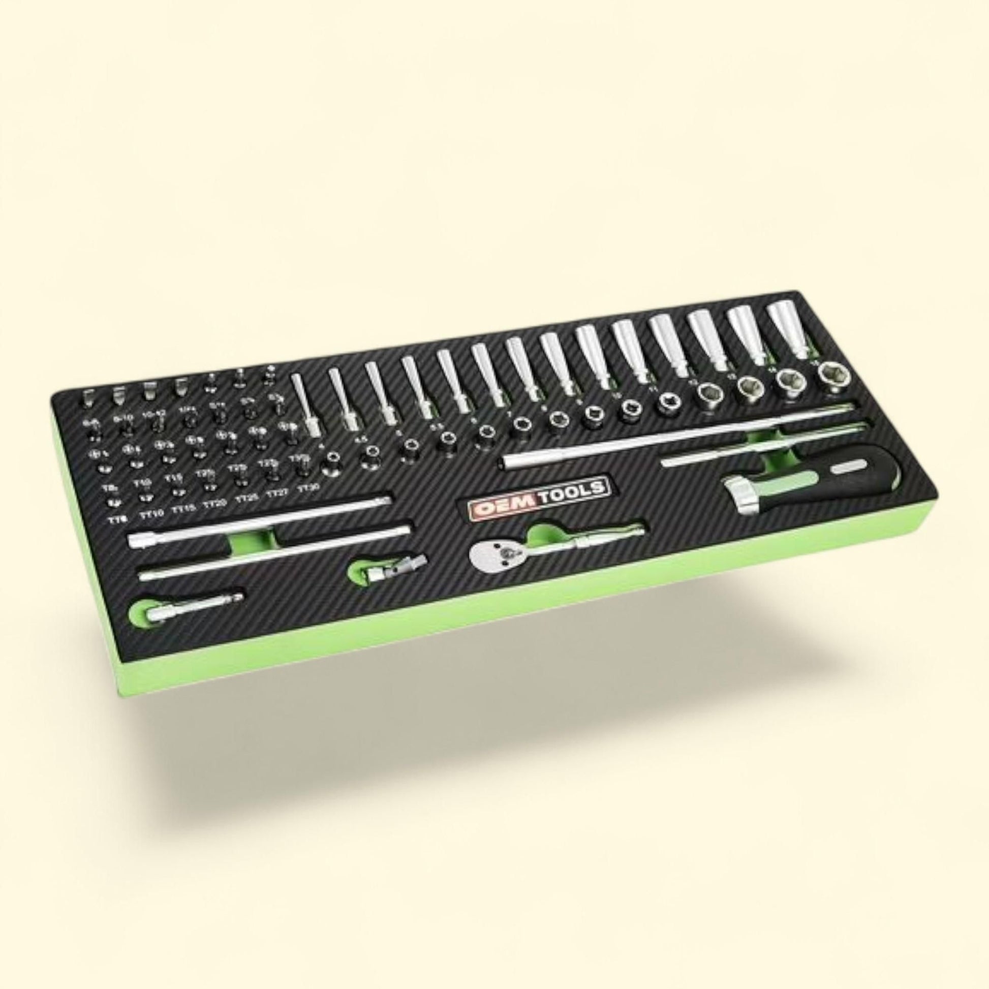 OEMTOOLS Socket Mechanic's Set, 64 Piece 1/4" Drive — authentic US product shipped worldwide by Treatspree
