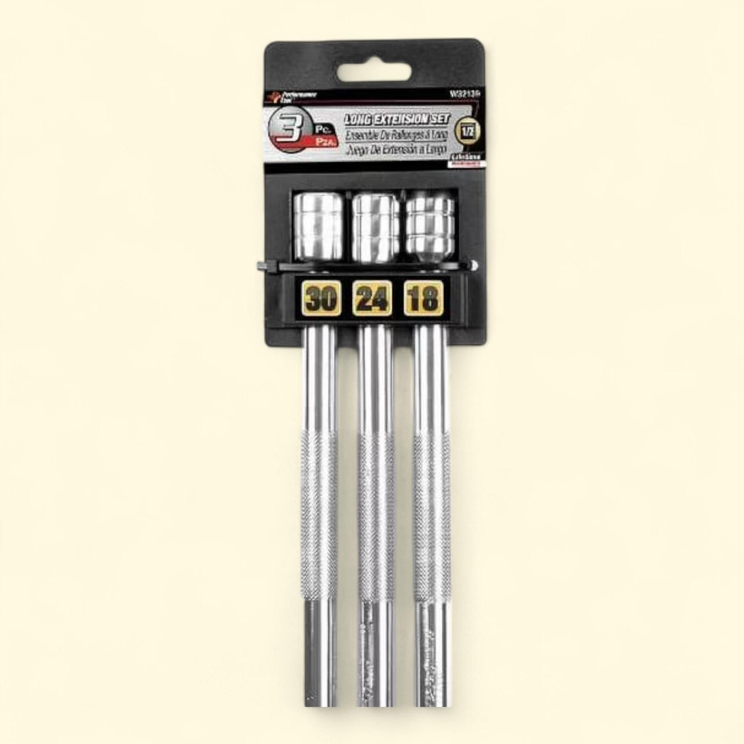 Performance Tool Socket Wrench & Set, 1/2-inch, 3 Piece — authentic US product shipped worldwide by Treatspree