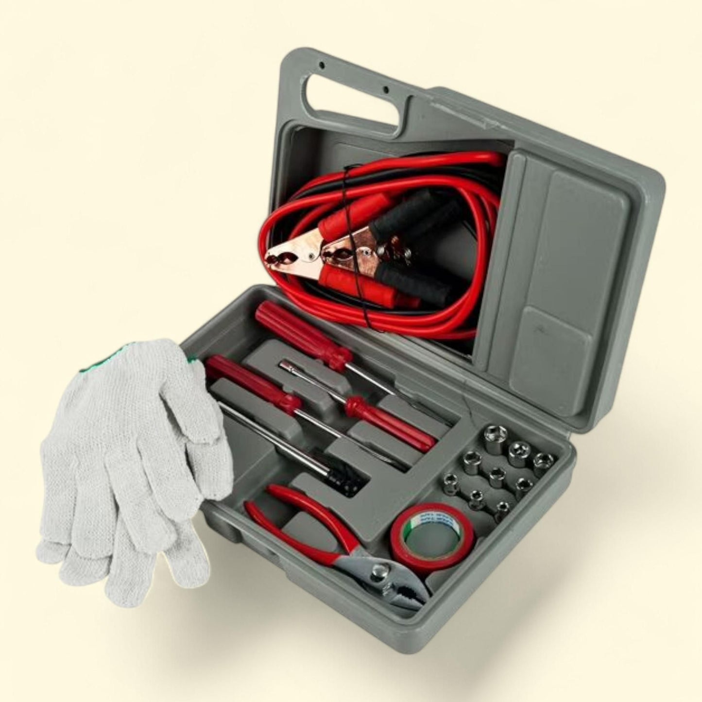 Stalwart Roadside Emergency Car Kit, 30-Piece