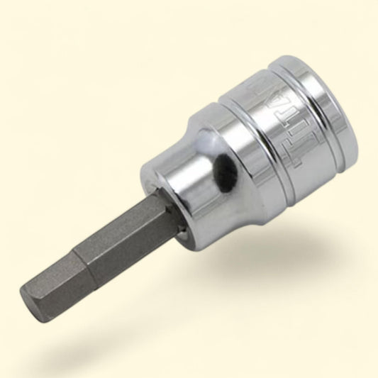 Jeu de clés à douille Titan, 1/2", finition chromée