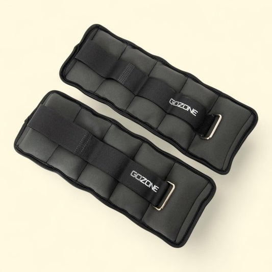 GoZone Adjustable Ankle or Wrist Weights, 2lbs Each