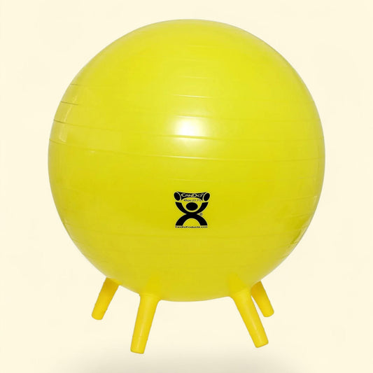 CanDo Exercise Ball, Yellow, 17.7 Inch