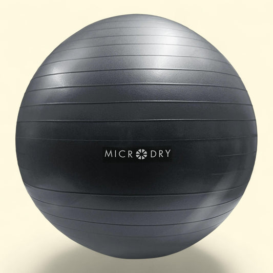 Microdry Exercise Ball with Pump, Gray, 1 ct
