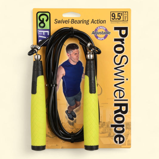GoFit Speed Training Jump Rope, Adjustable Pro 9 Foot