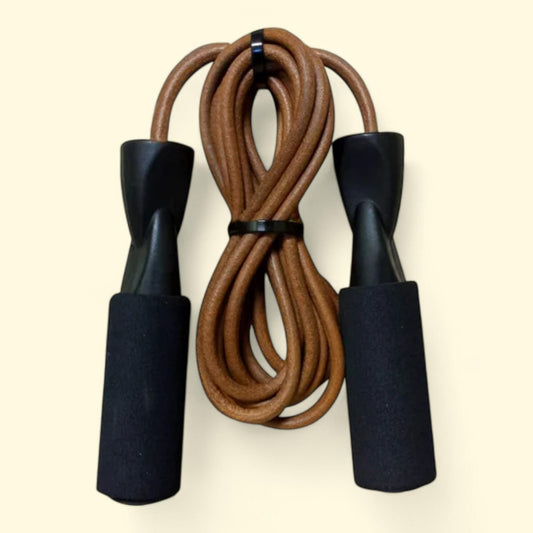 GoFit Athletic Training Jump Rope, Leather, Fitness Jump Rope