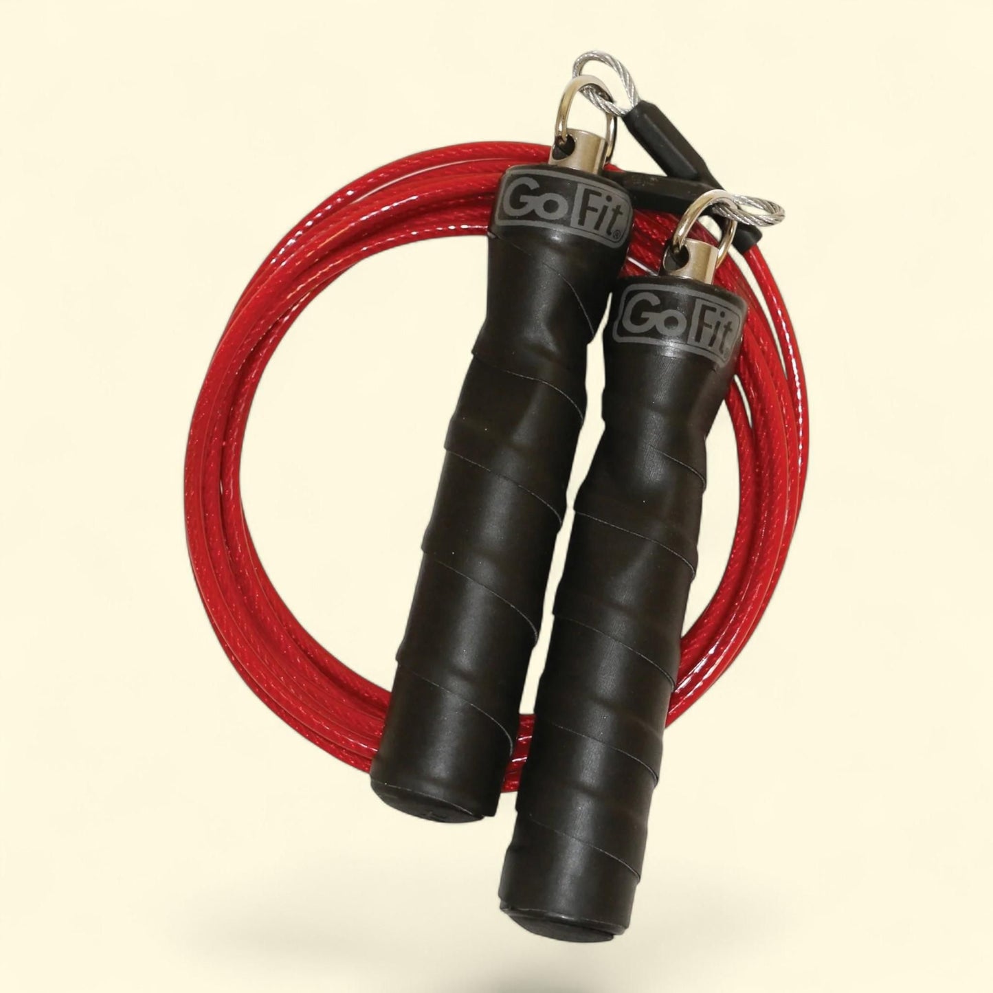 GoFit Pro Cable Jump Rope, 9' - Red