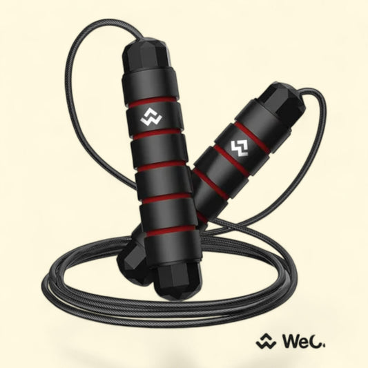 WeCare Fitness Jump Rope, 180g, Black