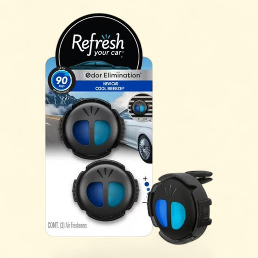 Refresh Your Car! Mini Diffuser Air Freshener, 2 Pack