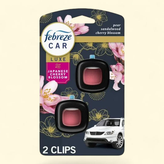 Febreze Car Air Freshener, Japanese Cherry Blossom Scent, 2 Count