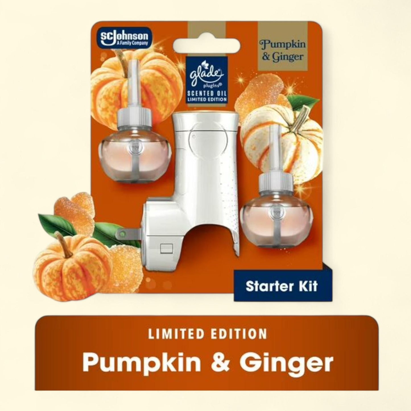 Glade PlugIns Refills Air Freshener, Pumpkin & Ginger, 1.34oz.