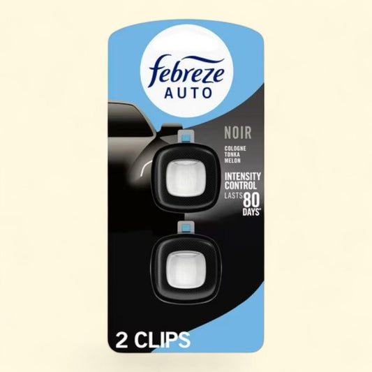 Febreze Car Air Freshener, Noir, 2 Count