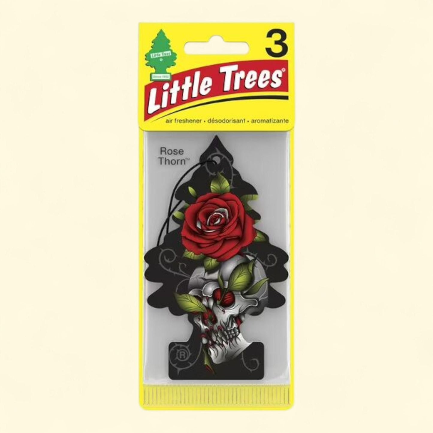 Little Trees Air Freshener, Rose Thorn, 3-Pack