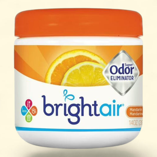 BRIGHT Air Odor Eliminator, Mandarin Orange and Fresh Lemon, 14oz, 6 Pack