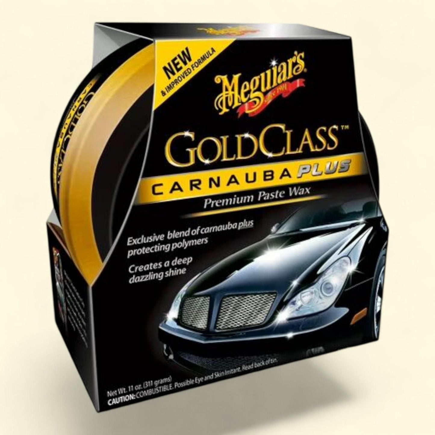 Cire en pâte Meguiar's Gold Class Carnauba Plus, 312 g