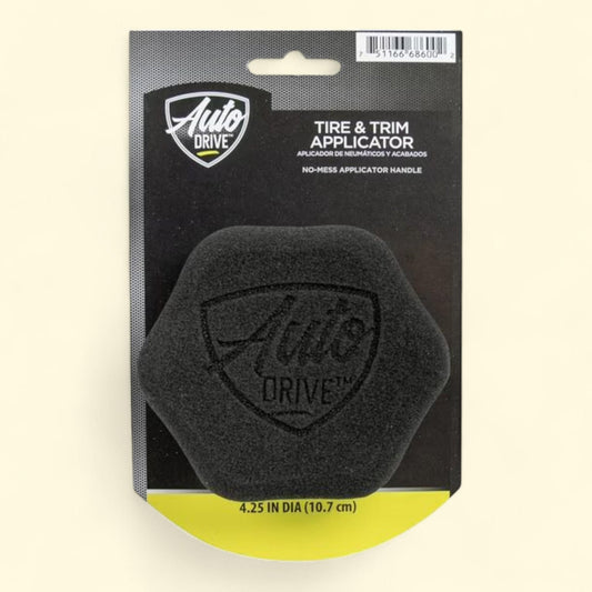 Auto Drive Tire Shine, Trim Dressing Applicator Pad, Hex Grip, 1 count