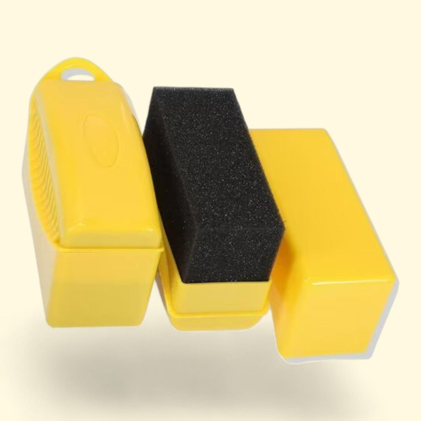 Unique Bargains Car Tire Tyre Wheel Sponge Foam Brush, 2pcs, Yellow