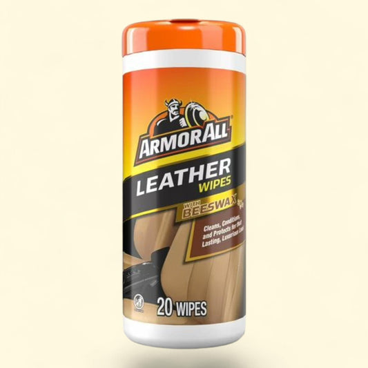 Armor All Leather Care Wipes, 20 Count