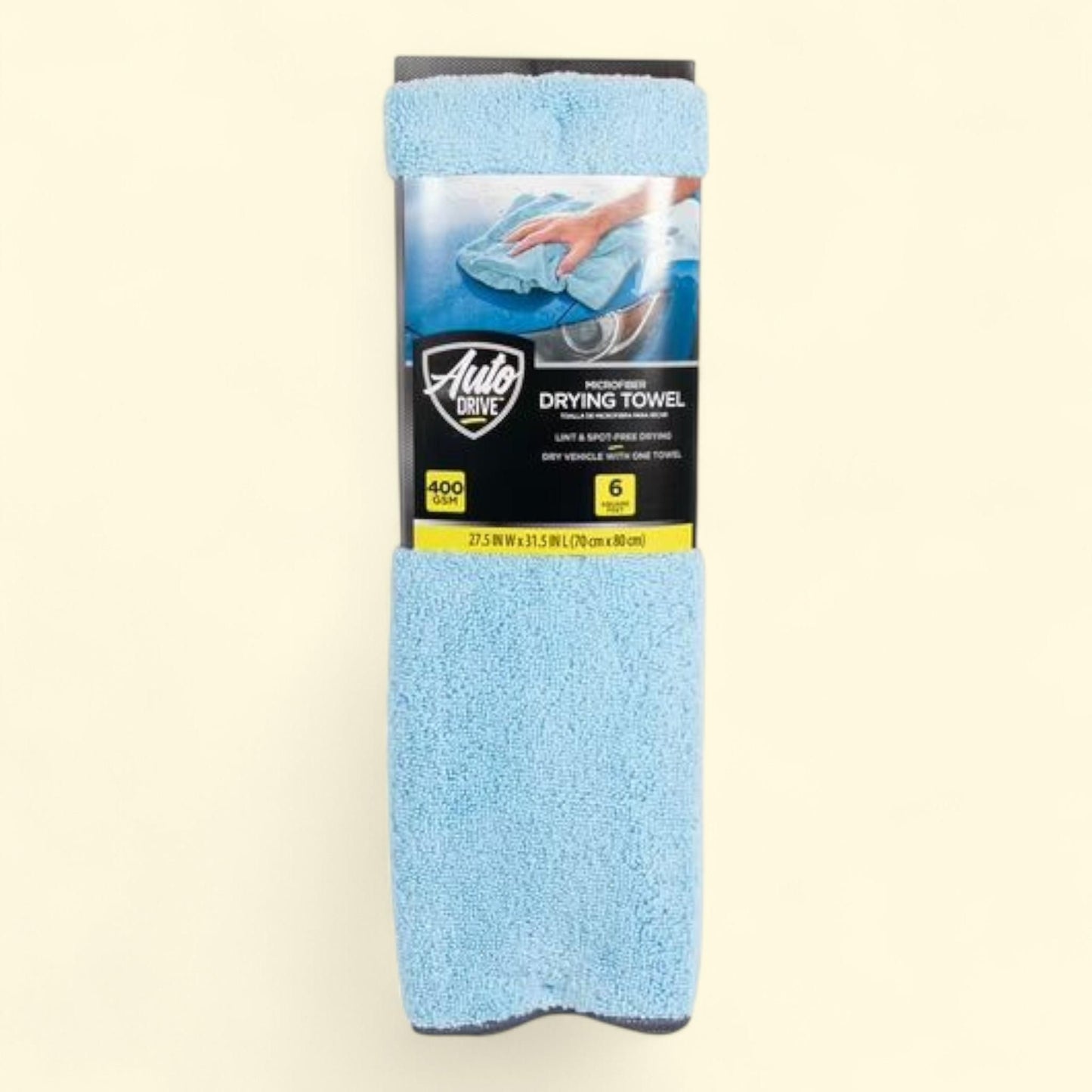 Auto Drive Car Cleaner Microfiber Drying Towel, 6 Sq. Ft.