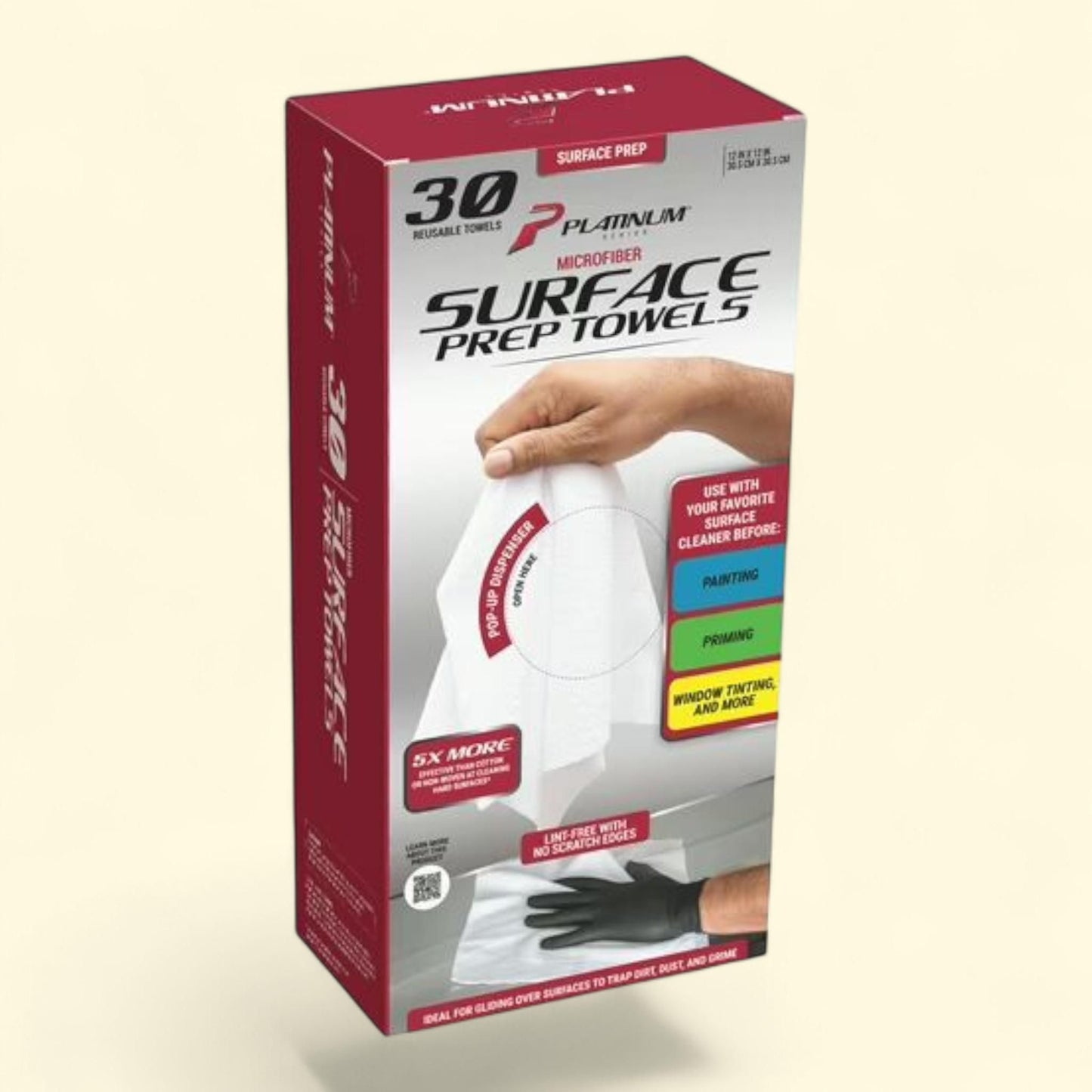 Platinum Series Microfiber Towels, 30 Pack, White