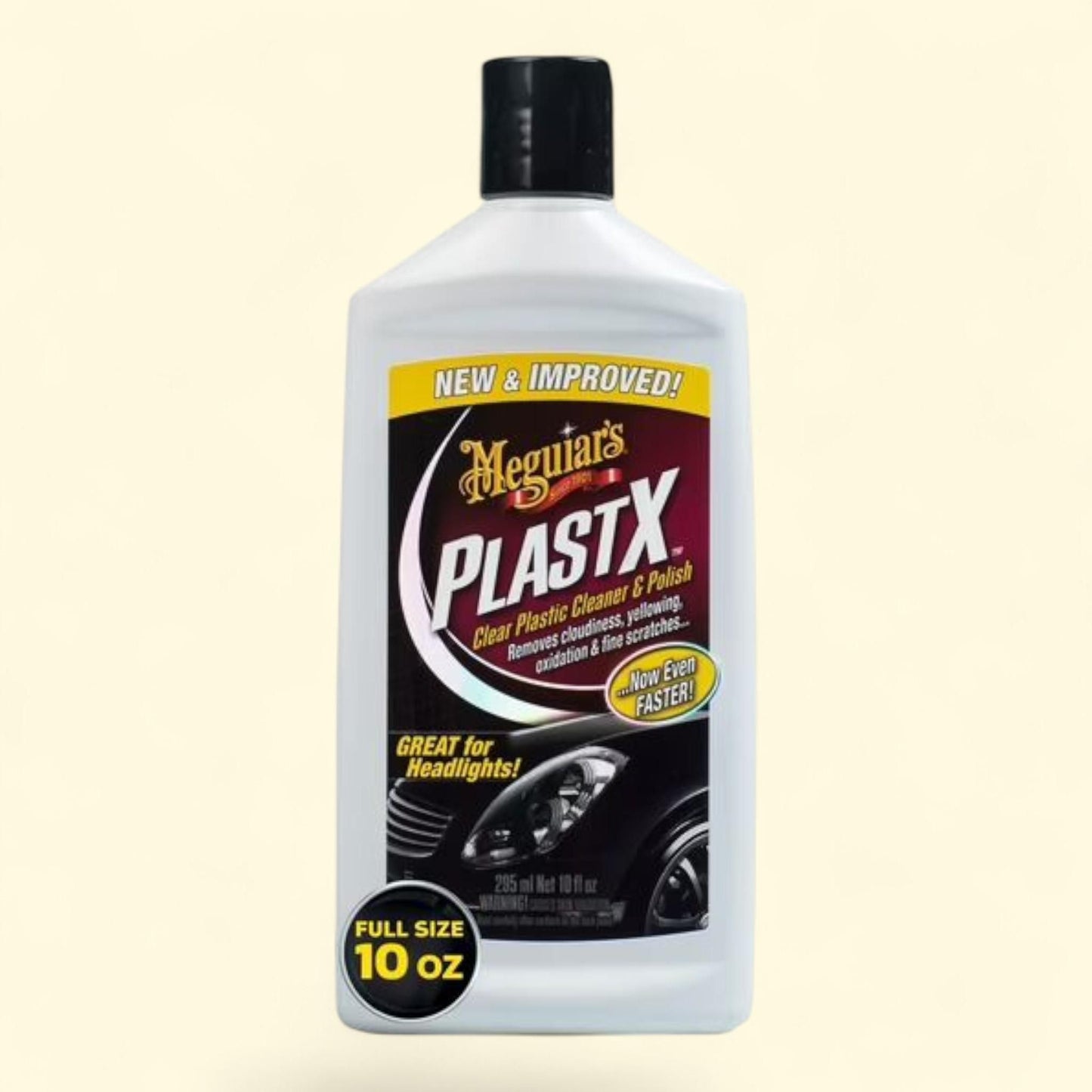 Meguiar's PlastX Automotive Polishes, 10 oz.