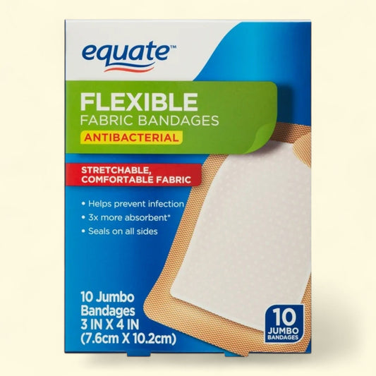 Equate Flexible Fabric Bandages, 10 Count