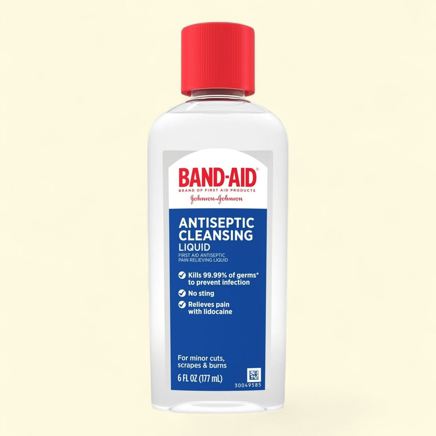 Band-Aid Pain Relieving Antiseptic Cleansing Liquid, 6 fl. oz