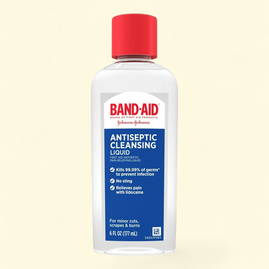 Band-Aid Pain Relieving Antiseptic Cleansing Liquid, 6 fl. oz
