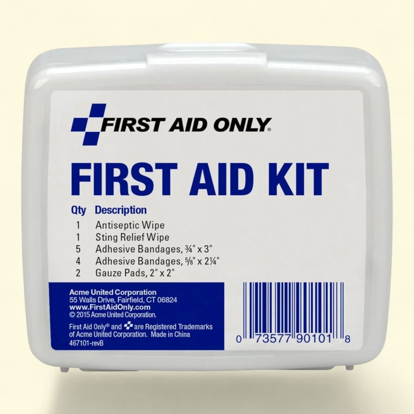 First Aid Only Personal First Aid Kit, 13 Pc
