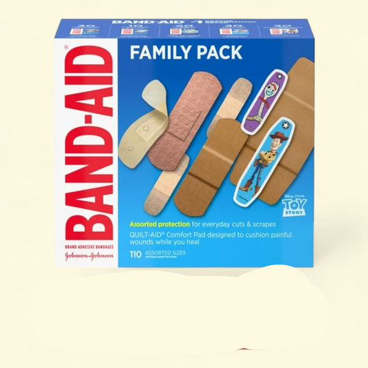 Band-Aid Adhesive Bandage Family Variety Pack, 110 Count