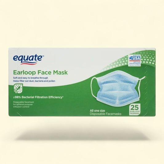 Equate Face Masks, 25 Count