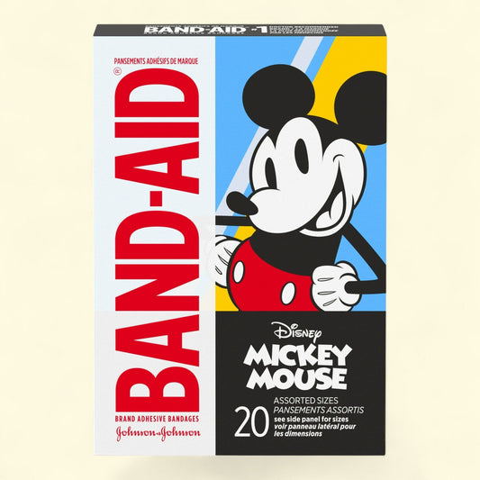 Band-Aid Bandages for Kids, Mickey Mouse, 20 Ct