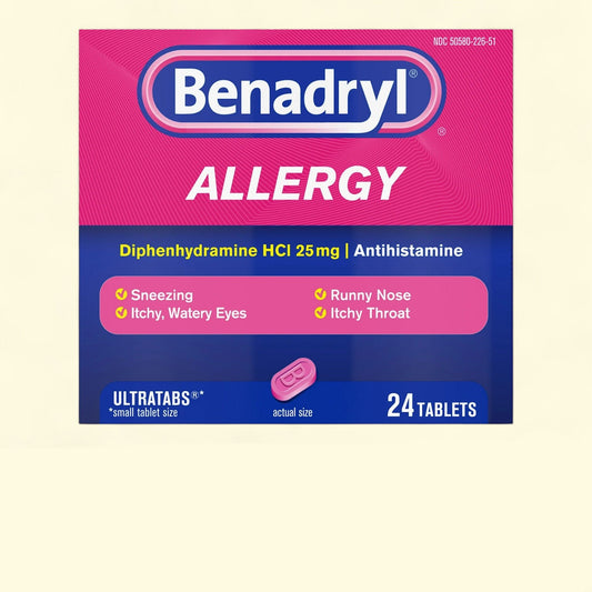Benadryl Ultratabs, 24 Count