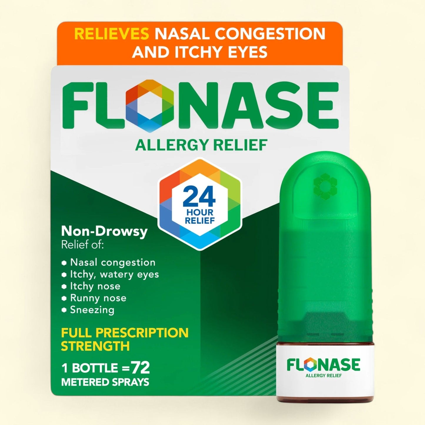 Flonase Nasal Spray, 72 Sprays