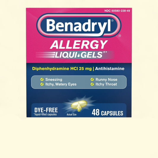 Benadryl Liqui-Gels, 48 Ct