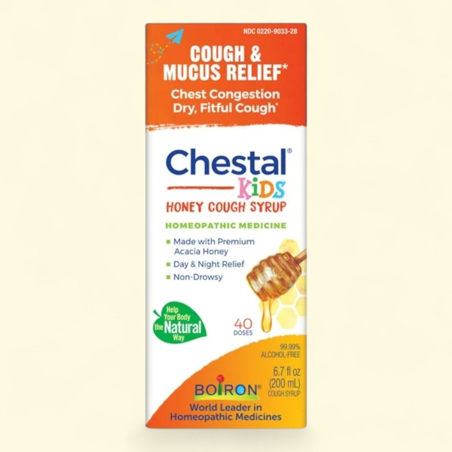 Boiron Chestal Kids Honey Cough Syrup, 6.7 fl oz