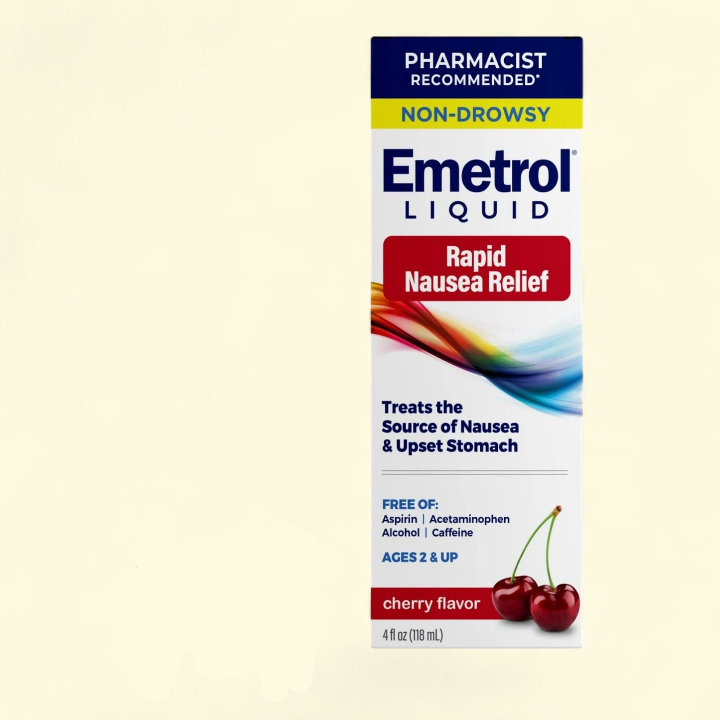 Emetrol Nausea and Upset Stomach Relief Liquid Medication, 4 oz