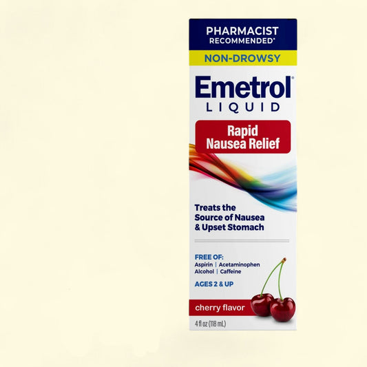 Emetrol Nausea and Upset Stomach Relief Liquid Medication, 4 oz