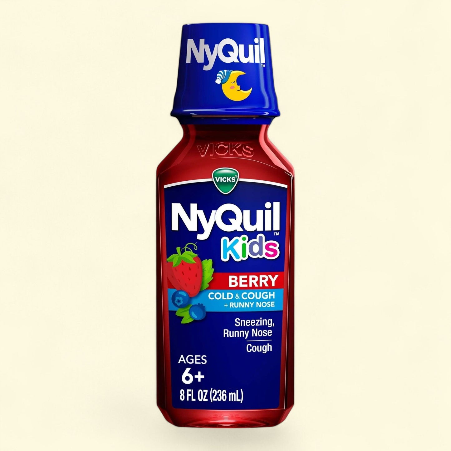 Vicks NyQuil Kids Cold and Cough Liquid, 8 Fl oz