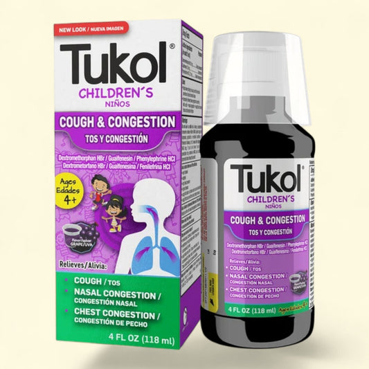 Tukol Grape, Kids' Cough & Congestion Relief, 4 fl oz