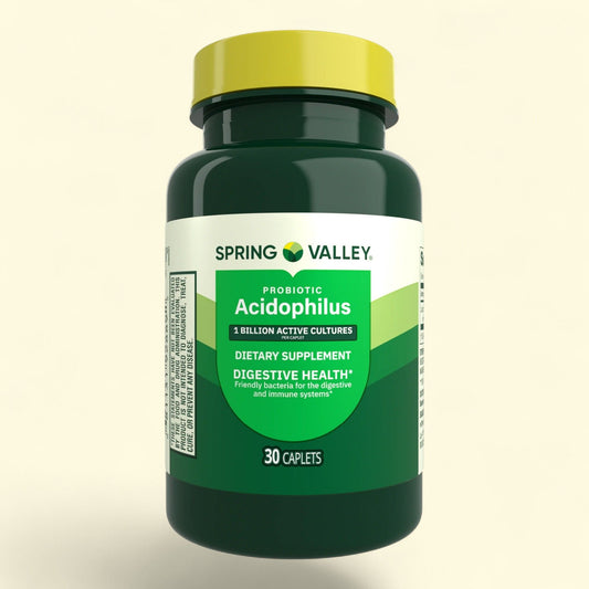 Spring Valley Probiotic Acidophilus Caplets, 30 Count