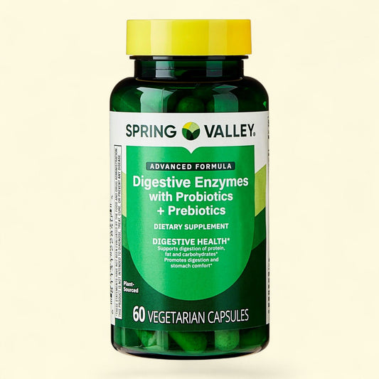 Spring Valley Digestive Enzymes Vegetarian Capsules, 60 Count
