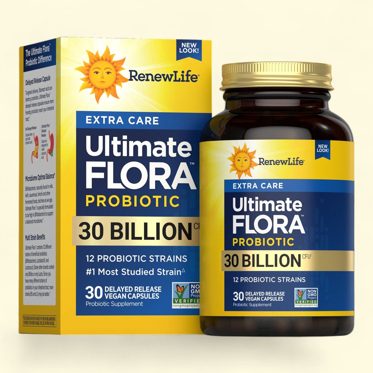 Renew Life Extra Care Digestive Adult Probiotic, 30 Count