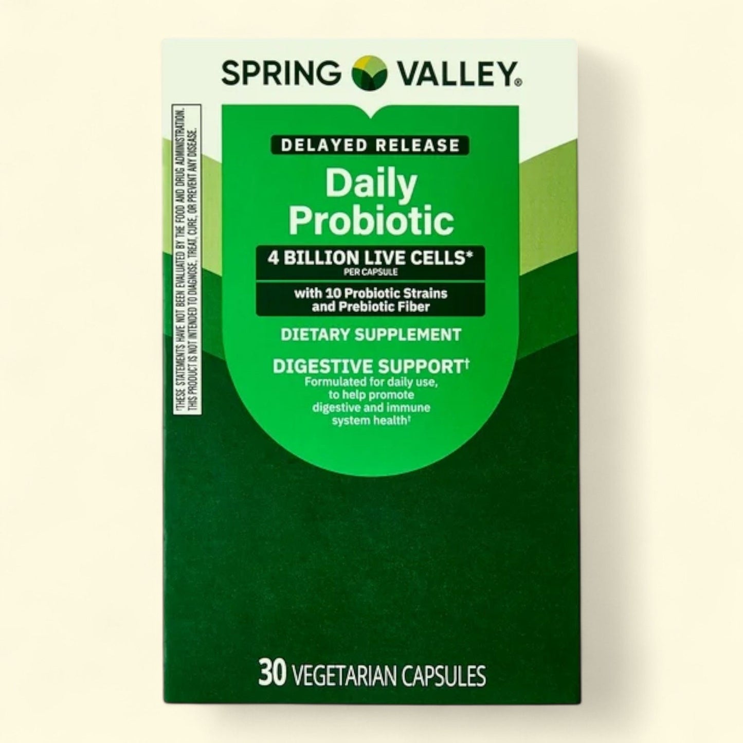 Spring Valley Daily Probiotic Capsules, 4 Billion Live Cells, 30 Count